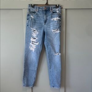 American Eagle Outfitters Light Blue Distressed Jeans